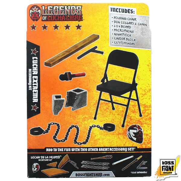 Boss Fight Studio Legends of Lucha Libre Premium Action Figure Accessory Set 2 Pack